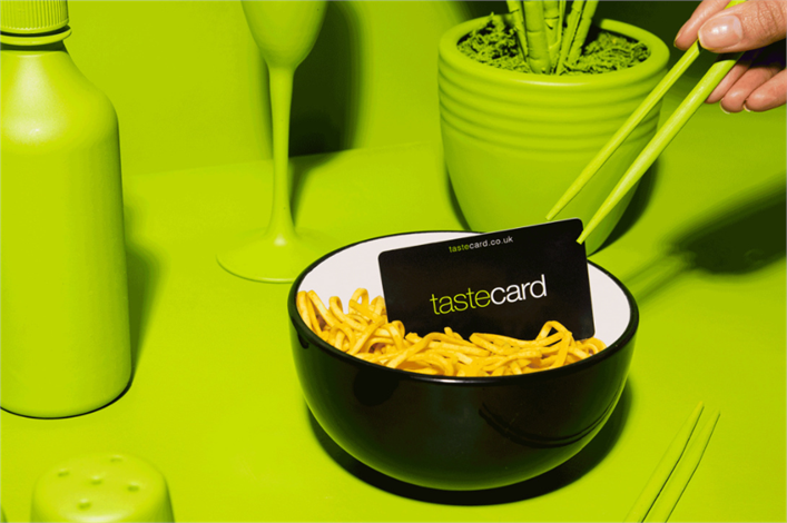 A tastecard for 1000 points